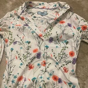 Hawes And Curtis Wildflower Button Up